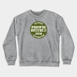 Pacific Northwest Outdoor Exploration Washington Oregon Hiking Crewneck Sweatshirt